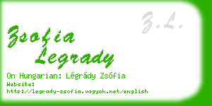 zsofia legrady business card